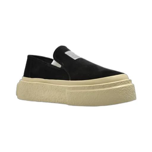 Mm6 Maison Margiela Logo Patch Slip-On Sneakers