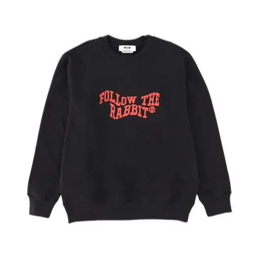 Msgm Follow The Rabbit Jersey Sweatshirt