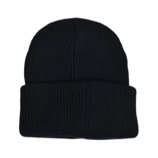 Recycled Wool Knit Cap Black