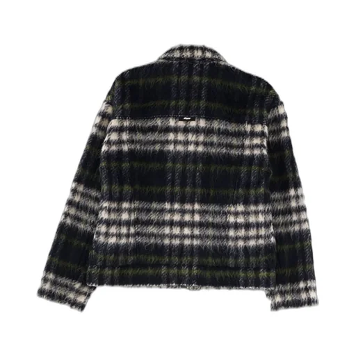 Msgm Checked Zipped Jacket