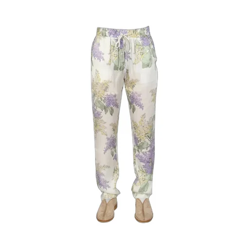 Mouty Floral Print Drawstring Pants