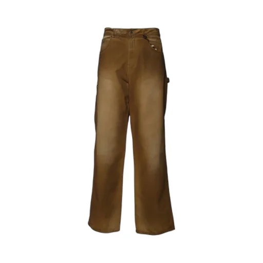 Msgm Spray-Effect Denim Trousers