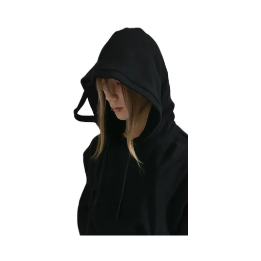 Multi Rivet Hoodie / Black