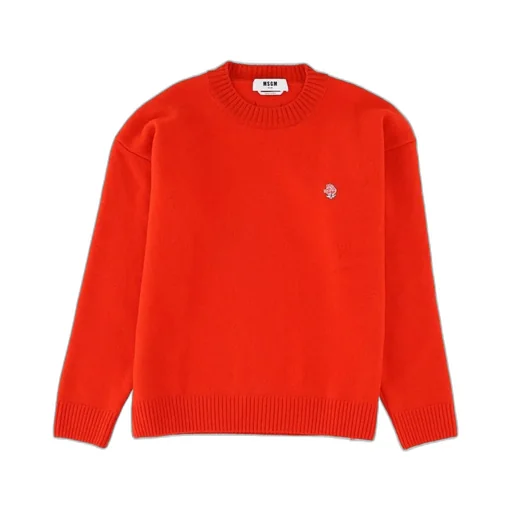 Msgm Crewneck Knitted Jumper