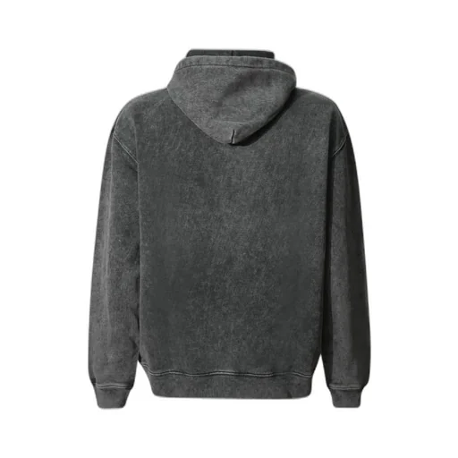 Msgm Family Business Print Marbled Jersey Hoodie