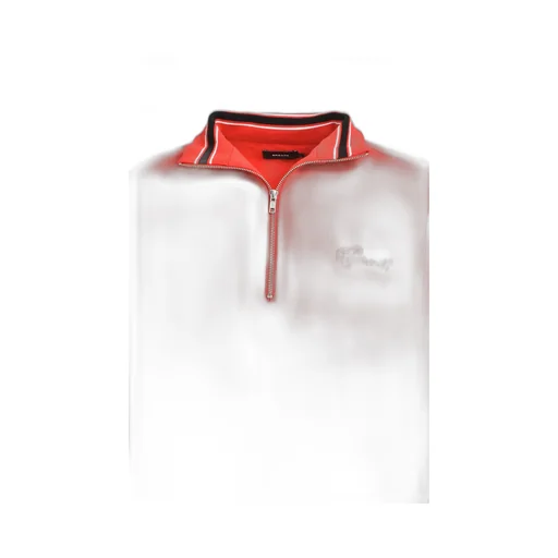 Script Logo Half Zip Sweat / Red