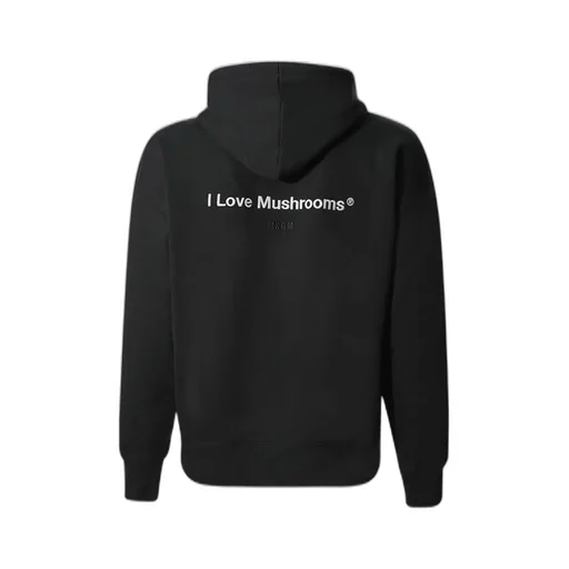 Msgm I Love Mushrooms Patch And Quote Hoodie