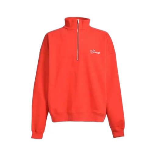 Script Logo Half Zip Sweat / Red