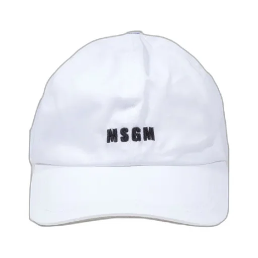 Msgm Logo Embroidered Baseball Cap