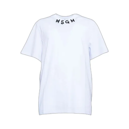 Msgm Logo Printed Crewneck T-Shirt