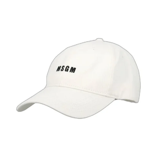 Msgm Logo Embroidered Baseball Cap