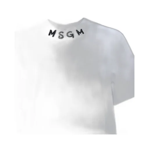 Msgm Logo Printed Crewneck T-Shirt