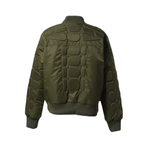 Satin Ma-1 Moto Jacket / Grn