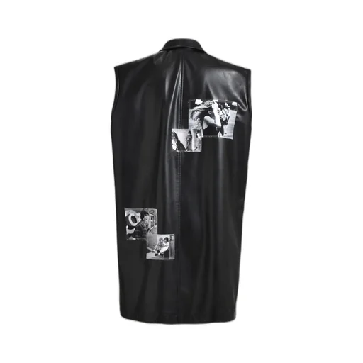 Sleeveless Doctor Jacket. / Blk