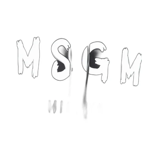 Msgm Logo-Print Drawstring Hoodie