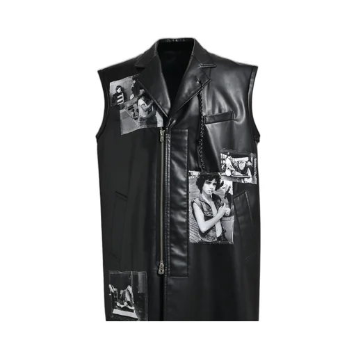 Sleeveless Doctor Jacket. / Blk