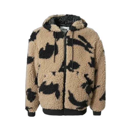 Msgm Follow The Rabbit Motif Teddy Jacket