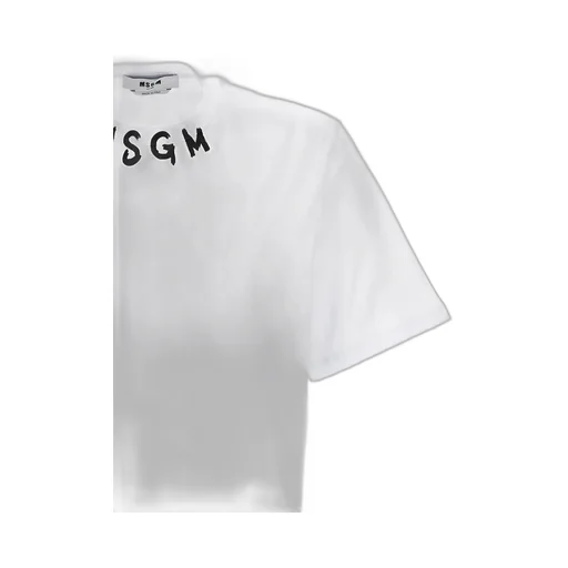 Msgm Logo Printed Crewneck T-Shirt