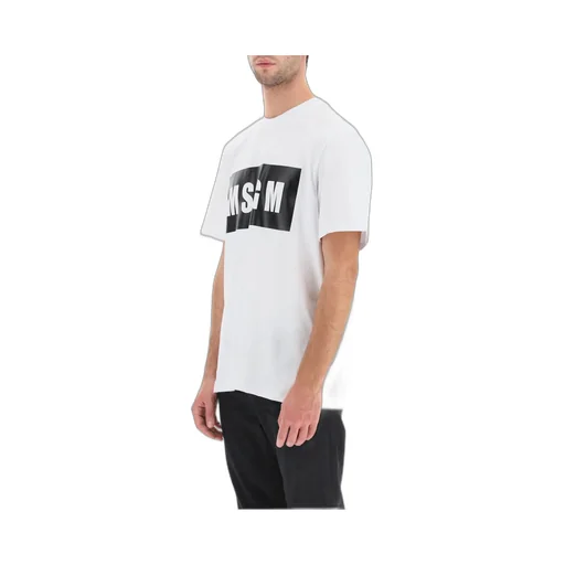 Msgm Logo Printed Crewneck T-Shirt