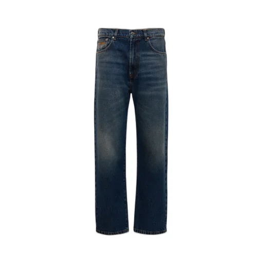 Msgm Logo Patch Jeans