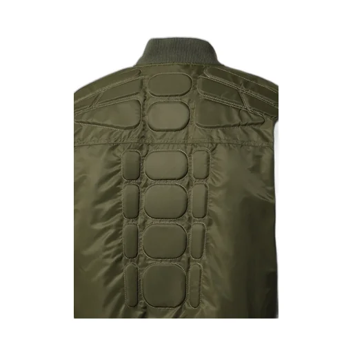 Satin Ma-1 Moto Jacket / Grn