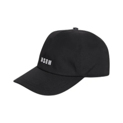 Msgm Logo Embroidered Baseball Cap