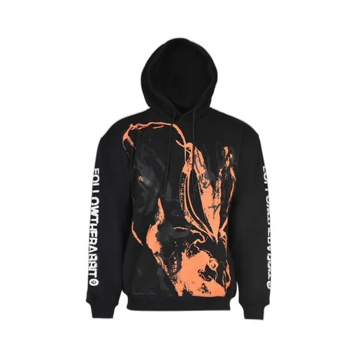 Msgm Sketched Bunnies Print Hoodie