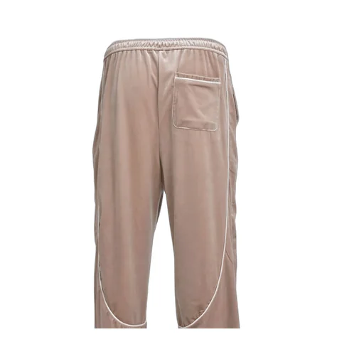 Script Logo Piping Velor Track Pants / Bei
