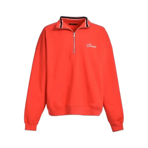 Script Logo Half Zip Sweat / Red