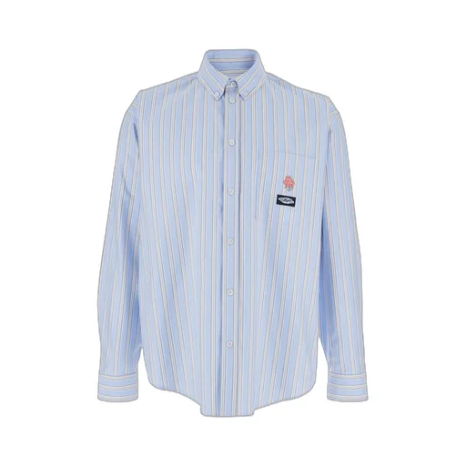 Msgm Striped Long-Sleeved Shirt