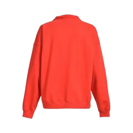 Script Logo Half Zip Sweat / Red