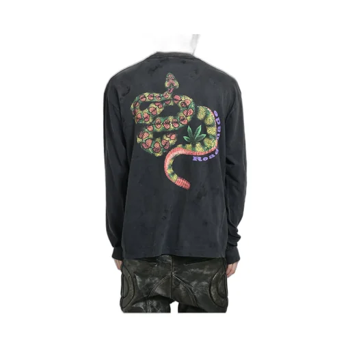 L/S T-Shirt Snake / Black