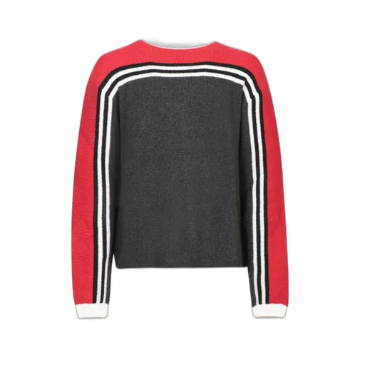 Msgm Colour-Block Striped Crewneck Jumper
