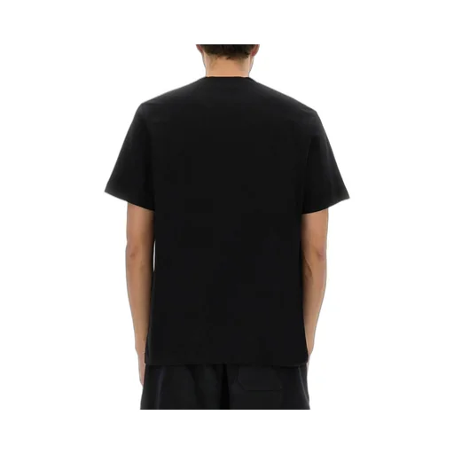 Msgm Logo Embroidered Jersey T-Shirt