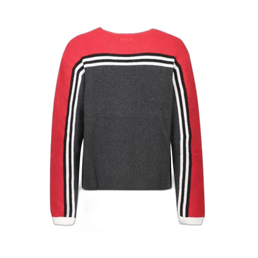 Msgm Colour-Block Striped Crewneck Jumper