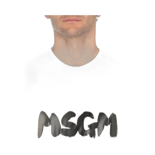 Msgm Logo-Printed Crewneck T-Shirt
