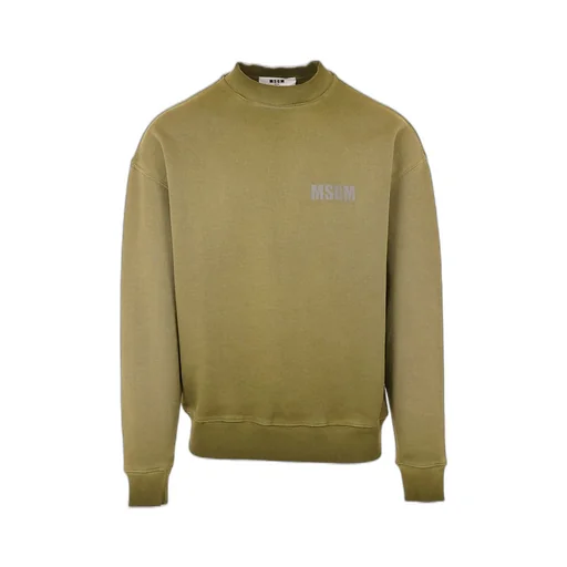 Msgm Logo Printed Crewneck Sweatshirt