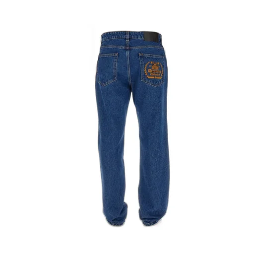 Msgm Logo Embroidered Straight-Leg Jeans