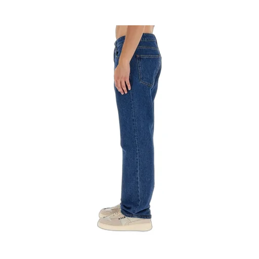 Msgm Logo Embroidered Straight-Leg Jeans