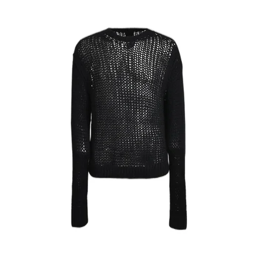 Oversized Ls Round Neck / Black