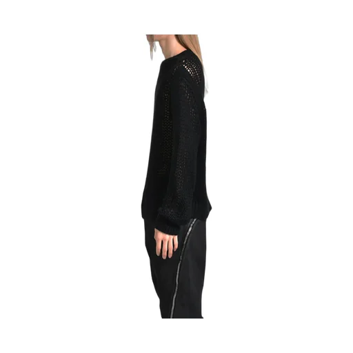 Oversized Ls Round Neck / Black