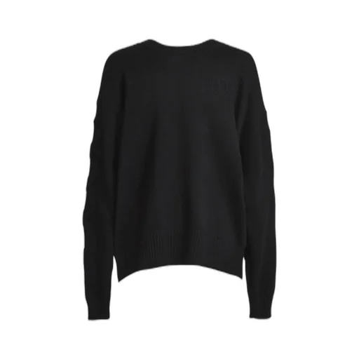 3D Diag Knit Crewneck / Blk Blk