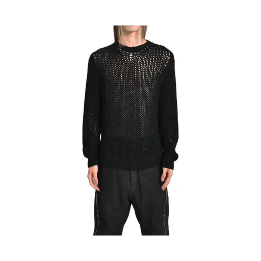 Oversized Ls Round Neck / Black