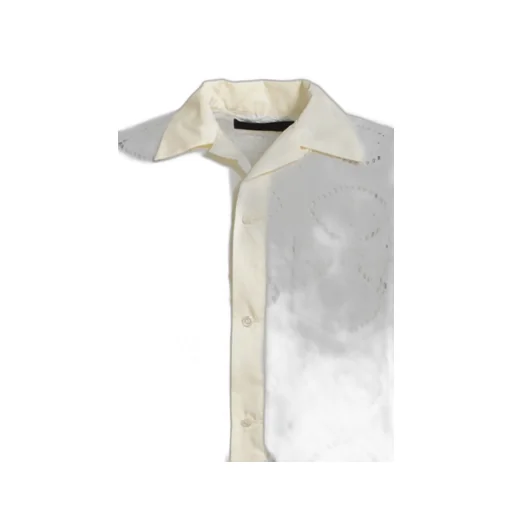 Crochet Button-Down Shirts / Wht