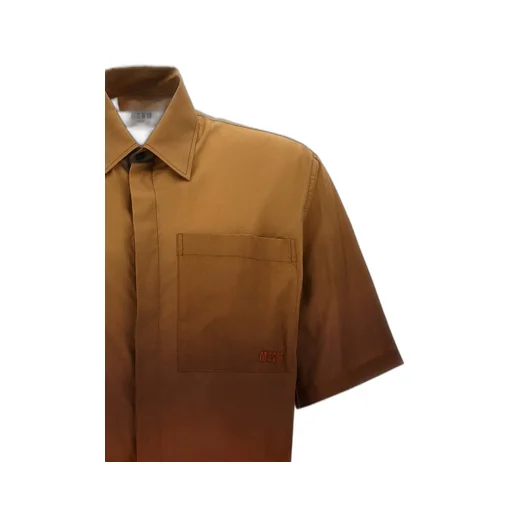 Msgm Gradient Effect Short-Sleeved Shirt