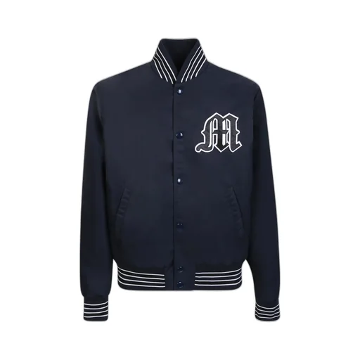 Msgm Logo Patch Long-Sleeved Jacket