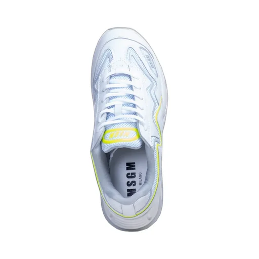 Msgm Round Toe Lace-Up Sneakers