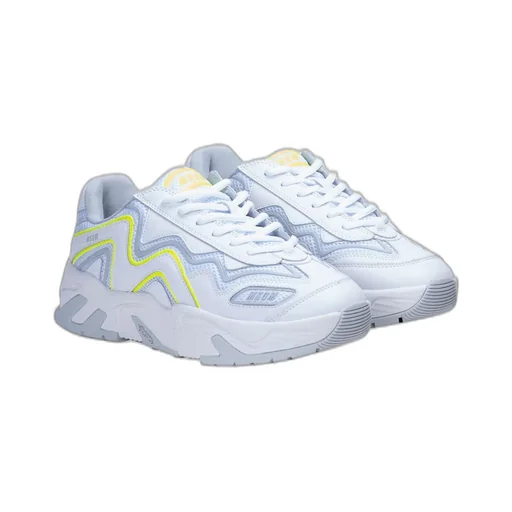 Msgm Round Toe Lace-Up Sneakers
