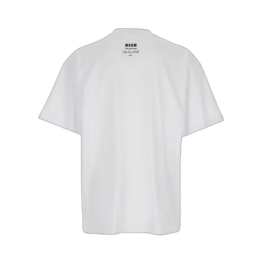 Msgm Patch Detailed Crewneck T-Shirt