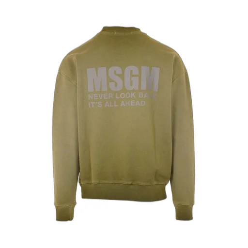 Msgm Logo Printed Crewneck Sweatshirt